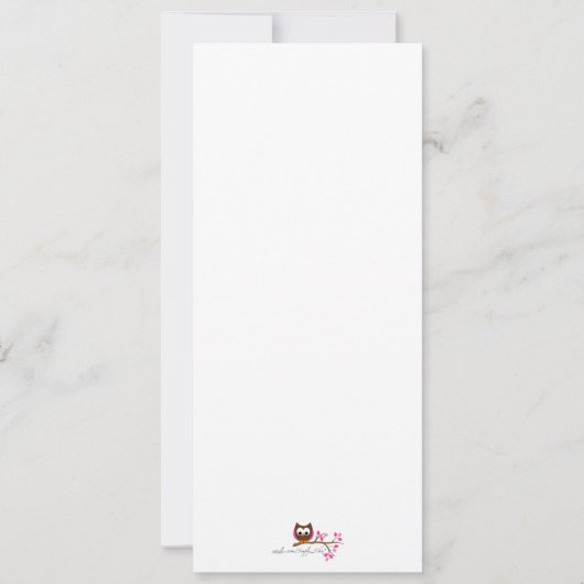 Lime Green Flowering Tree Baby shower Invitation Kaart (Achterkant)