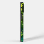 Lime Green Forest Glitter iPhone Mate Stoer Hoesje (Achterkant / Rechts)