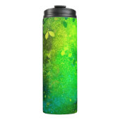 Lime Green Forest Glitter Thermische Tumbler 12oz Thermosbeker (Voorkant)