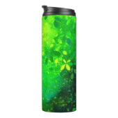 Lime Green Forest Glitter Thermische Tumbler 12oz Thermosbeker (Geroteerd rechts)