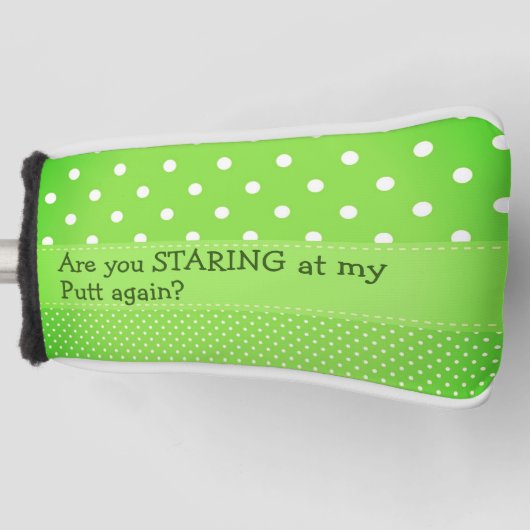 Lime Green Funny Golfheadcover (Voorkant)