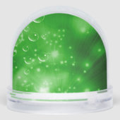 Lime Green Galaxy Burst Sneeuwbol (Achterkant)