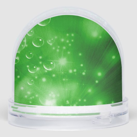 Lime Green Galaxy Burst Sneeuwbol (Achterkant)