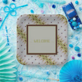 Lime Green geaccentueerd Papieren Bordje (Feest)