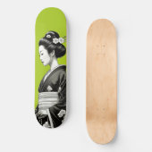 Lime Green Geisha Persoonlijk Skateboard (Voorkant)