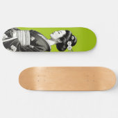 Lime Green Geisha Persoonlijk Skateboard (Horizontaal)