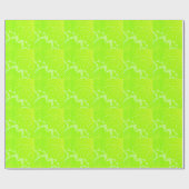 Lime Green geomentric punt stripe grafisch patroon Cadeaupapier (Vlak)