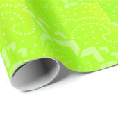 Lime Green geomentric punt stripe grafisch patroon Cadeaupapier (Rol Hoek)
