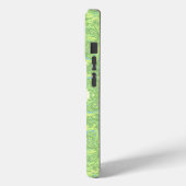 Lime Green Gepersonaliseerde Damask iPhone-Hoesje Case-Mate iPhone Case (Achterkant / Links)