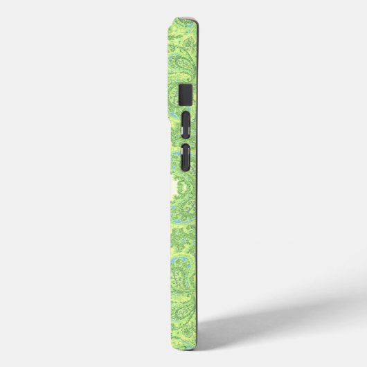 Lime Green Gepersonaliseerde Damask iPhone-Hoesje Case-Mate iPhone Case (Achterkant / Links)