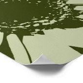 Lime Green Gerbera Flowers Poster (Hoek)