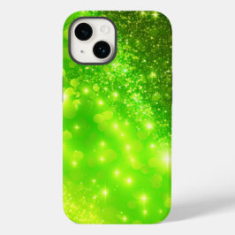 Lime Green Glitter iPhone/iPad Mate Stoer Hoesje