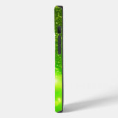 Lime Green Glitter iPhone/iPad Mate Stoer Hoesje (Achterkant / Links)