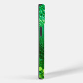 Lime Green Glitter iPhone Mate Stoer Hoesje (Achterkant / Rechts)