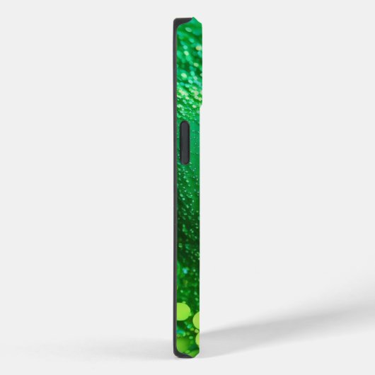 Lime Green Glitter iPhone Mate Stoer Hoesje (Achterkant / Rechts)