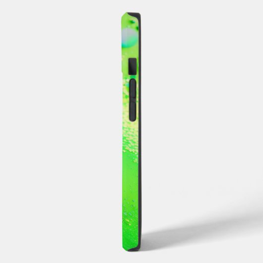 Lime Green Glitter iPhone Mate Stoer Hoesje (Achterkant / Links)