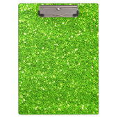 Lime Green Glitter-klembord Klembord (Voorkant)