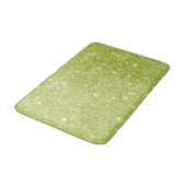 Lime Green Glitter Sparkles Badmat (Gekanteld)