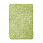 Lime Green Glitter Sparkles Badmat (Voorkant Verticaal)