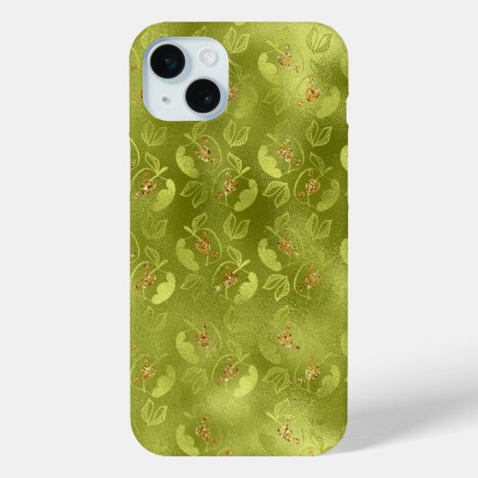 LIME GREEN & GOLD HERFST HERFSTAPPELS Case-Mate iPhone CASE (Achterkant)