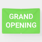 Lime Green Grand Opening Banner (Horizontaal)