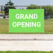 Lime Green Grand Opening Banner (Insitu)