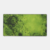 Lime Green Grunge with Black Accents Bureaumat (Voorkant)