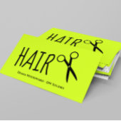 Lime Green Hairdressers Visitekaartje