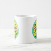 Lime green Happy Halloween Koffiemok (Center)