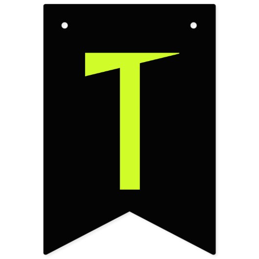 Lime green Happy Halloween Vlaggetjes (Tweede vlag)