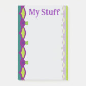 Lime Green Hearts With Purple Post-it® Notes (Voorkant)