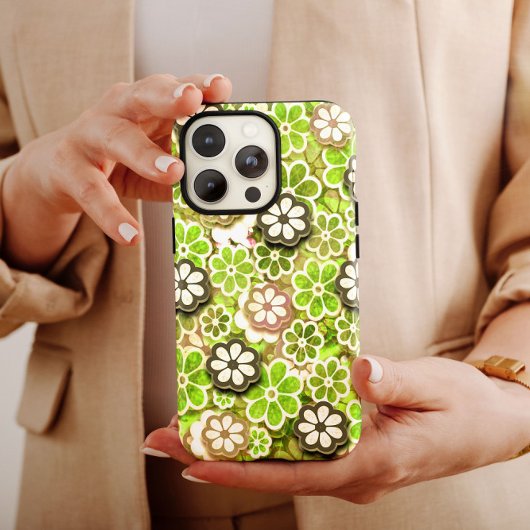 Lime Green Hippie iPhone | 60s Hippie iPhone 13 Case-Mate iPhone Case