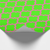 Lime Green Hot Pink Moroccan #4 Cadeaupapier (Hoek)