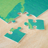 Lime Green Hummingbird Puzzle Legpuzzel (Zijkant)