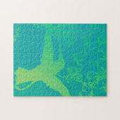 Lime Green Hummingbird Puzzle Legpuzzel (Horizontaal)