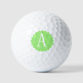 Lime Green Initial Golf Balls Golfballen