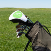 Lime Green Initial Golf Head Cover (Insitu)