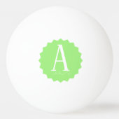 Lime Green Initial Ping Pong Ball (Achterkant)