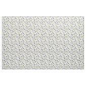 Lime Green Lacrosse Sticks and Hearts Pattern Stof (Fat Quarter)