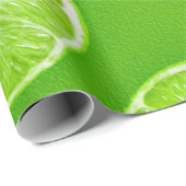 Lime Green Lemon Fruit Slice Cadeaupapier (Rol Hoek)
