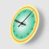 Lime Green Lemon/Oranje > Keukenklok Ronde Klok (Hoek)