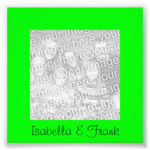 Lime Green Lijst Foto Afdruk