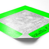 Lime Green Lijst Foto Foto Afdruk (Hoek)