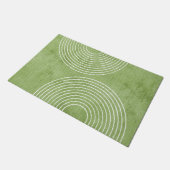 Lime Green Linen minimalist Deurmat (Schuin)