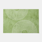 Lime Green Linen minimalist Deurmat (Voorkant)