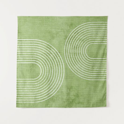 Lime Green Linen minimalist Wandkleed (Voorkant (horizontaal))
