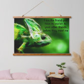 Lime Green Lizard Hangend Wandkleed (Slaapkamer)