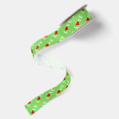 Lime Green LOVE Satijnen Lint (Achterkant)