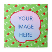 Lime Green LOVE Tegeltje (Voorkant)