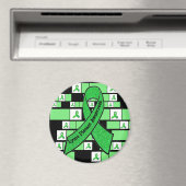 Lime Green Lyme Disease Awareness Magnet (Insitu (Vaatwasser))